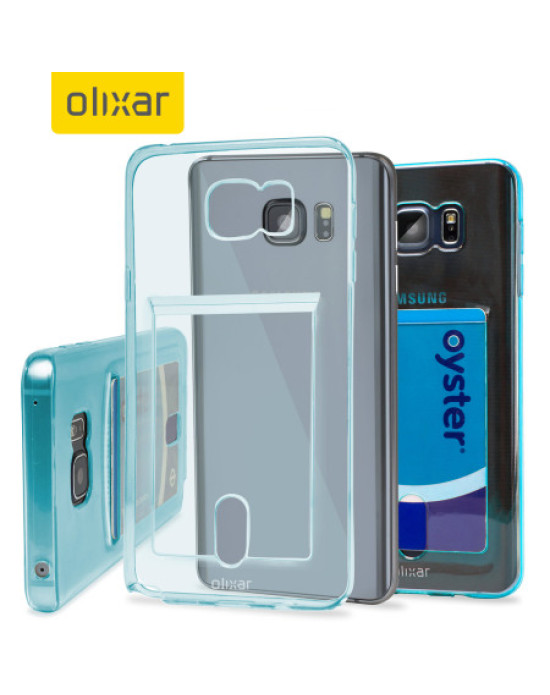 FlexiShield Slot Samsung Galaxy Note 5 Gel Case - Blue Tint
