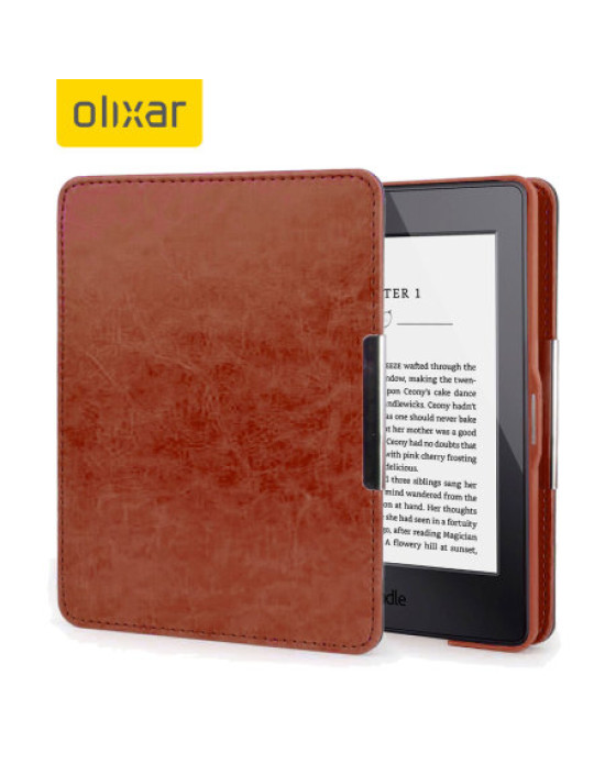 Olixar Leather-Style Kindle Paperwhite 3 / 2 / 1 Case - Brown