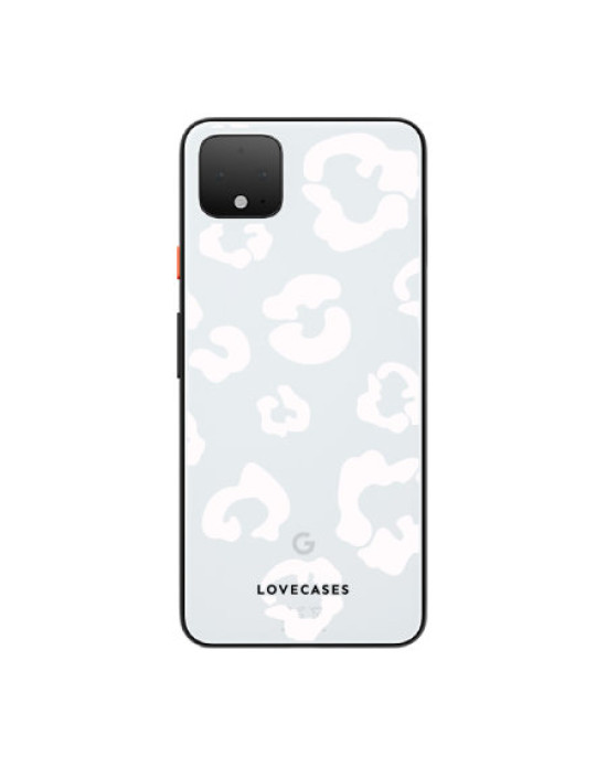 LoveCases Google Pixel 4 Clear Leopard Print Case