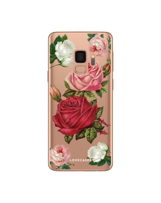 LoveCases Samsung S9 Plus Roses Clear Phone Case