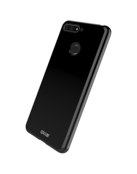 Olixar FlexiShield Huawei Honor 7A Gel Case - Solid Black