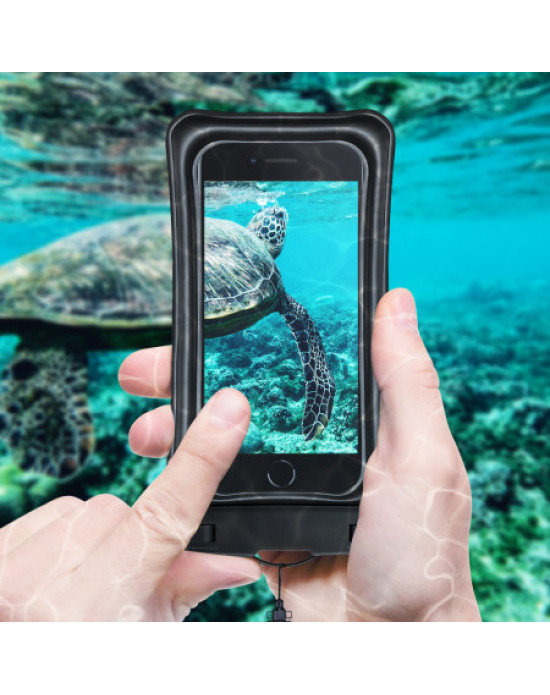 Olixar Waterproof Pouch For Smartphones Up To 6.8" - Black