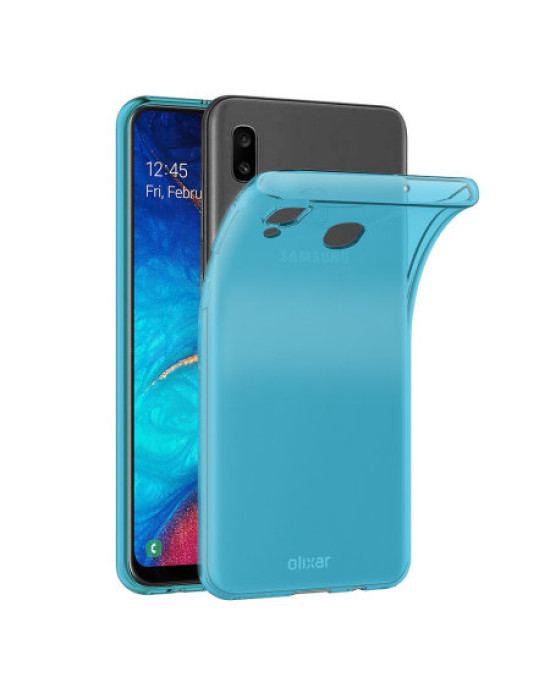 Olixar FlexiShield Samsung Galaxy A30 Gel Case - Blue