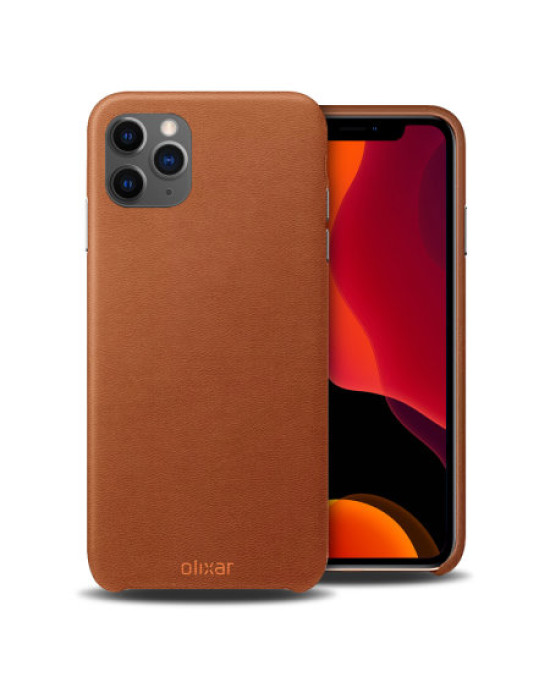 Olixar Genuine Leather iPhone 11 Pro Case - Brown