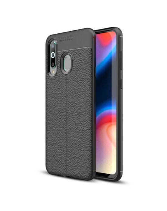 Olixar Attache Samsung Galaxy A8S Leather-Style Case - Black