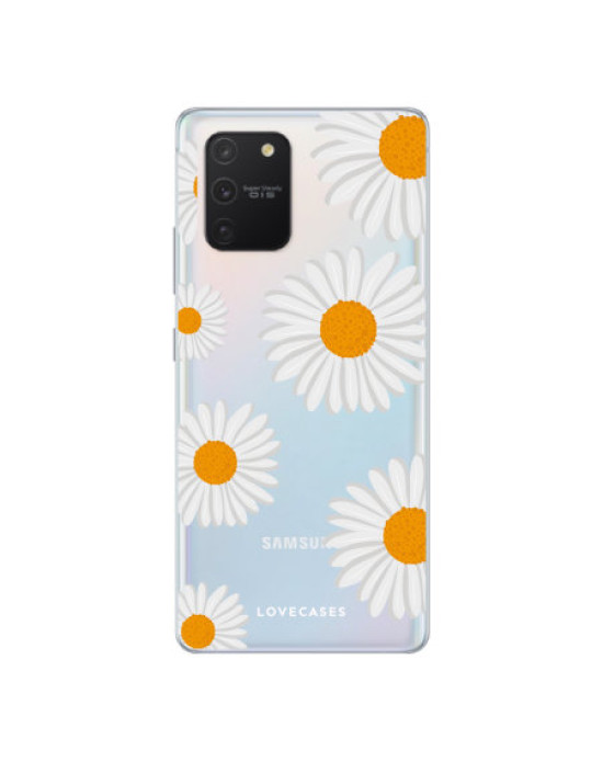 LoveCases Samsung Galaxy S10 Lite Daisy Clear Phone Case LoveCases Samsung Galaxy S10 Lite Daisy Clear Phone Case