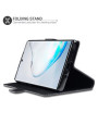 Olixar Slim Genuine Leather Samsung Galaxy Note 10 Wallet Case - Black