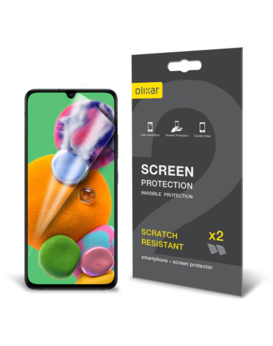 Olixar Samsung Galaxy A90 5G Film Screen Protector 2-in-1 Pack