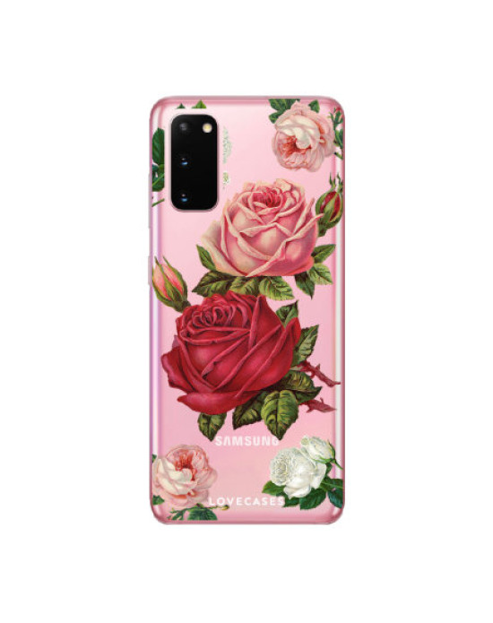 LoveCases Samsung Galaxy S20 Roses Clear Phone Case