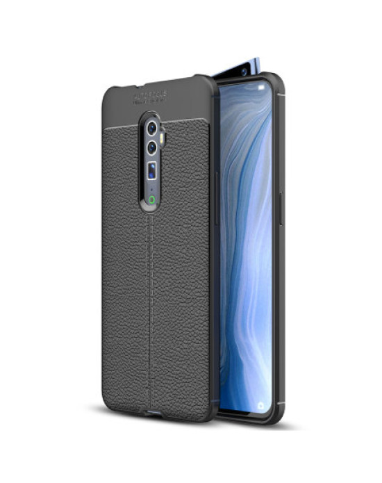 Olixar Attache Oppo Reno 5G Leather-Style Protective Case - Black