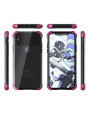 Ghostek Covert 2 iPhone X Bumper Case - Clear / Pink
