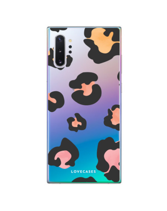 LoveCases Samsung Note 10 Plus Leopard Print Clear Case - Multi
