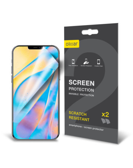 Olixar iPhone 12 Film Screen Protector 2-in-1 Pack