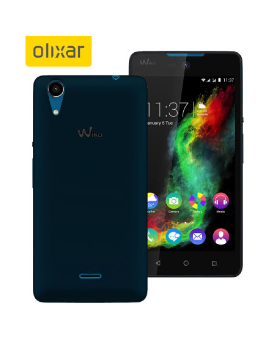 Olixar FlexiShield Wiko Rainbow Lite 4G Case - Smoke Black Olixar FlexiShield Wiko Rainbow Lite 4G Case - Smoke Black