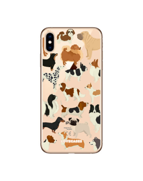 LoveCases iPhone XS Max Dogs Clear Phone Case