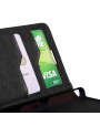 Olixar Leather-Style Sony Xperia A4 Wallet Stand Case - Black