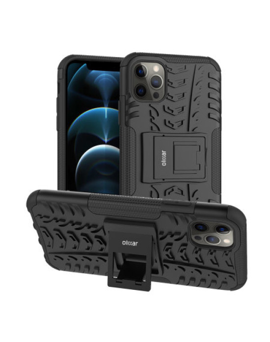 Olixar ArmourDillo iPhone 12 Pro Max Protective Case - Black