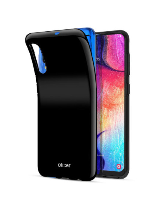 Olixar FlexiShield Samsung Galaxy A50S Gel Case - Solid Black