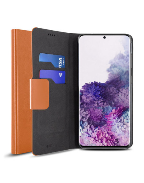 Olixar Leather-Style Samsung Galaxy S20 Plus Wallet Stand Case - Brown