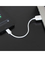 Olixar 10cm Short Lightning to USB Charge and Sync Cable - White
