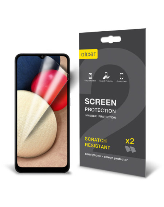 Olixar Samsung Galaxy A02s Film Screen Protector 2-in-1 Pack