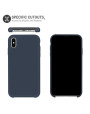 Olixar iPhone XS Max Soft Silicone Case - Midnight Blue