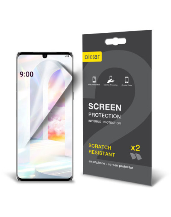 Olixar LG Velvet Film Screen Protector 2-in-1 Pack