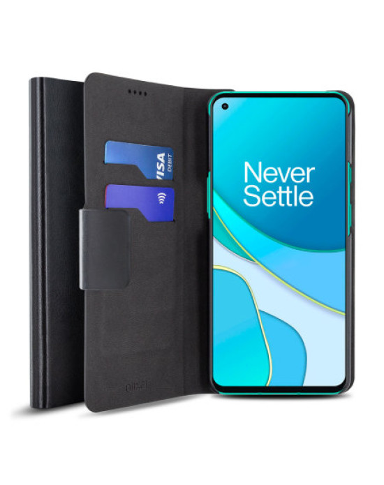 Olixar Leather-Style OnePlus 8T Wallet Stand Case - Black