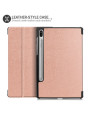 Olixar Leather-Style Samsung Tab S6 Stand Case - Rose Gold