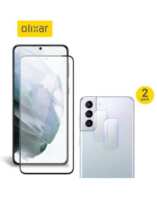 Olixar Samsung S21 Plus Screen Protector & 2 Pack Camera Protectors