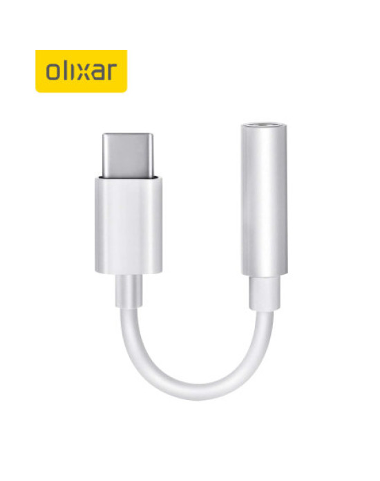 Olixar Samsung Galaxy Note 20 USB-C To 3.5mm Adapter - White