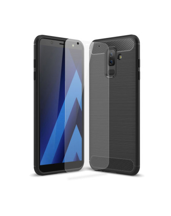 Olixar Sentinel Samsung Galaxy A6 Plus Case and Glass Screen Protector