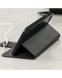 Olixar Leather-Style HTC Desire 12S Wallet Stand Case - Black