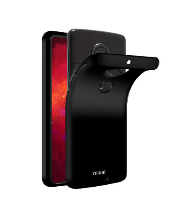 Olixar FlexiShield Motorola Moto G7 Plus Gel Case - Solid Black