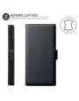 Olixar Slim Genuine Leather Samsung Note 10 Plus 5G Wallet Case -Black