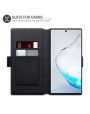 Olixar Slim Genuine Leather Samsung Note 10 Plus 5G Wallet Case -Black