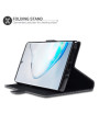 Olixar Slim Genuine Leather Samsung Note 10 Plus 5G Wallet Case -Black
