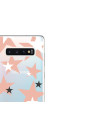 LoveCases Samsung S10 5G Pink Star Clear Phone Case