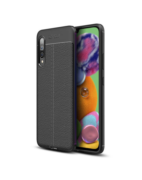Olixar Attache Samsung A90 5G Leather-Style Case - Black