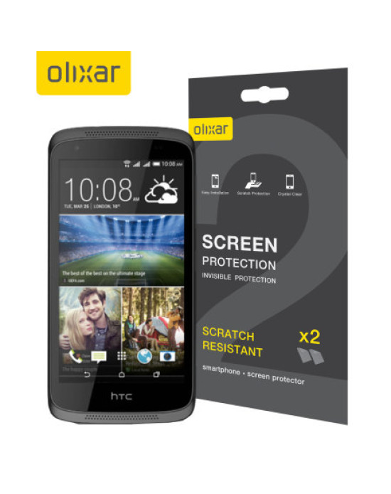 Olixar HTC Desire 526 Screen Protector 2-in-1 Pack