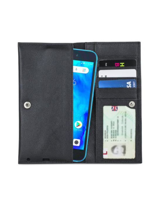 Olixar Primo Genuine Leather Xiaomi Redmi Go Wallet Case Black