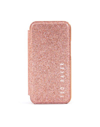 Ted Baker Folio Glitsie iPhone 12 Pro Max Flip Mirror Case - Pink