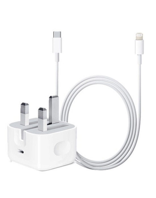 Official Apple 18W iPhone 11 Pro Fast Charger & 1m Cable Bundle