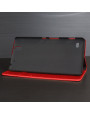 Olixar Leather-Style Sony Xperia C4 Wallet Stand Case - Red