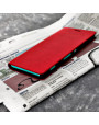 Olixar Leather-Style Sony Xperia C4 Wallet Stand Case - Red