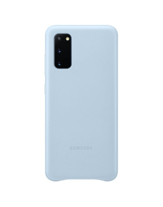 Official Samsung Galaxy S20 Leather Cover Case - Sky Blue