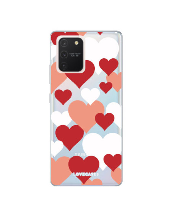 LoveCases Samsung Galaxy S10 Lite Gel Case - Hearts LoveCases Samsung Galaxy S10 Lite Gel Case - Hearts
