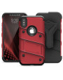 Zizo Bolt iPhone X Tough Case & Screen Protector - Red / Black