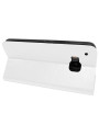 Olixar Leather-Style HTC One M9 Wallet Stand Case - White Olixar Leather-Style HTC One M9 Wallet Stand Case - White