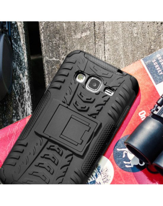 Olixar ArmourDillo Samsung Galaxy J3 2016 Protective Case - Black
